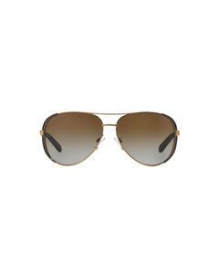 Michael Kors Pilot Gold/Dark Chocolate Brown / Brown Gradient Polarized 0MK5004 Sunglasses