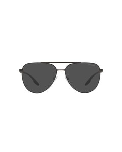 Prada Linea Rossa Pilot Matte Black / Dark Grey 0PS 52WS Sunglasses