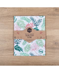 Honeywrap Organic Cotton Tea Towel - Botanical