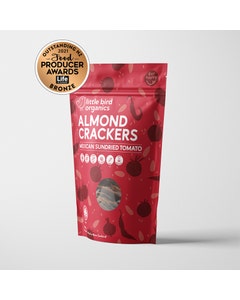 Little Bird Organics Almond Crackers - Mexican Sundried Tomato 100g