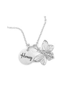 Little Taonga Silver Honey Bee Necklace